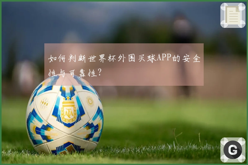 如何判断世界杯外围买球APP的安全性与可靠性？